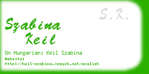 szabina keil business card